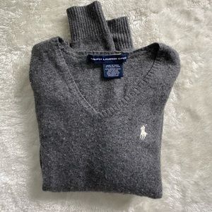 Ralph Lauren grey knit sweater